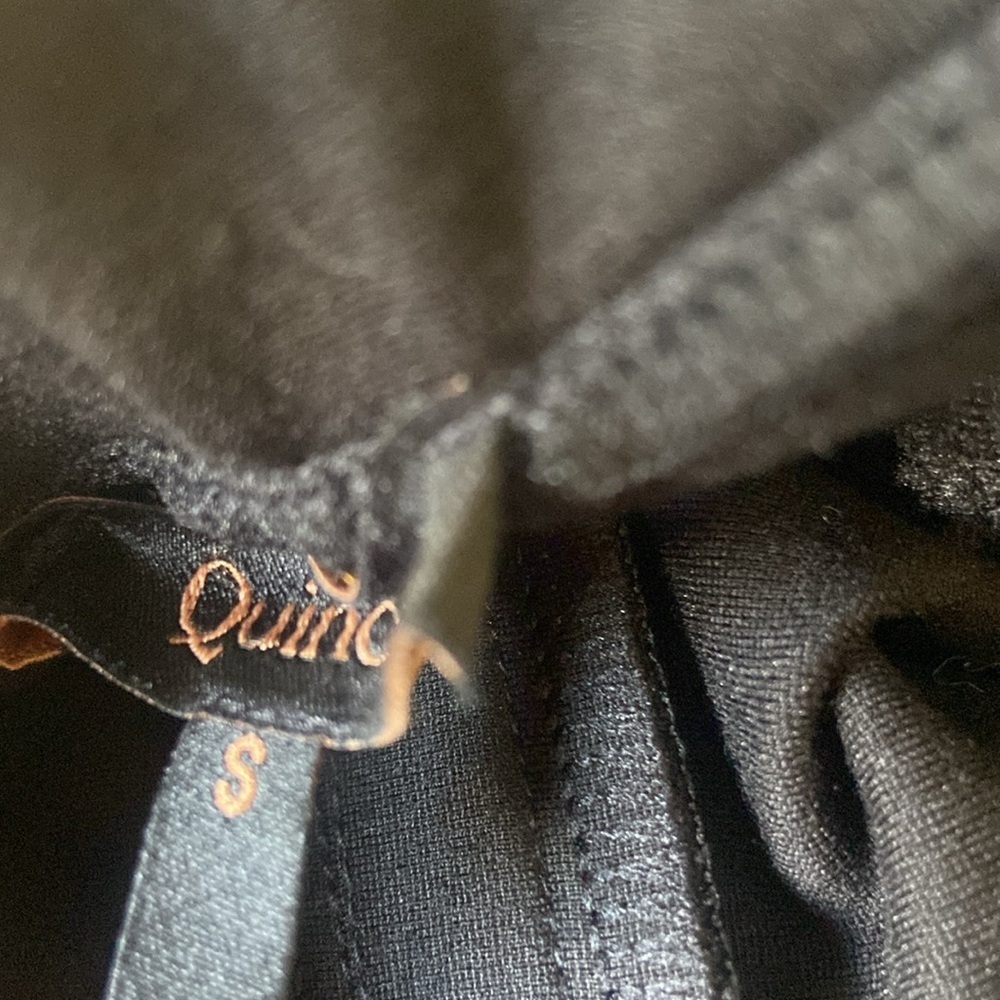 Quince Ultra Stretch Ponte Straight Leg Pants Sz S Black - Picture 3 of 5